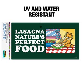 GRAPHICS & MORE Garfield Lasagna The Perfect Food Automotive Car Window Locker Bumper Sticker
