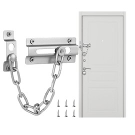 Door Chain, Door Chains for Front Door, Front Door Lock, Door Lock Main Sliding Lock for Hotel Home Living Motel Apartment Bedroom Closet Bathroom Travel Safetyl Door Safety Chain