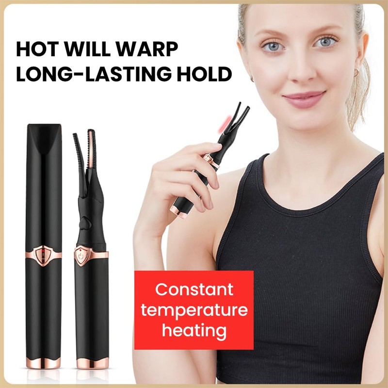 YAWOTA Electric Heated Eyelash Curler - 3 Heating Modes, Fast