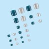 AiMMei Nail Tips, 24 Pieces Foot Nails, Easy Toenail Tips,