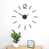 Umbra Blink Clock, Metal, Black, 33.02 x 33.02 x 5.08