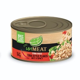 unMEAT Fish-Free Tuna Flakes in Oil, Hot & Spicy
