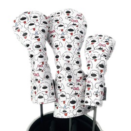 Golf Headcover Utility Fairway Wood Driver Golf Cover Waterproof Perro Dog (1pc for FW)