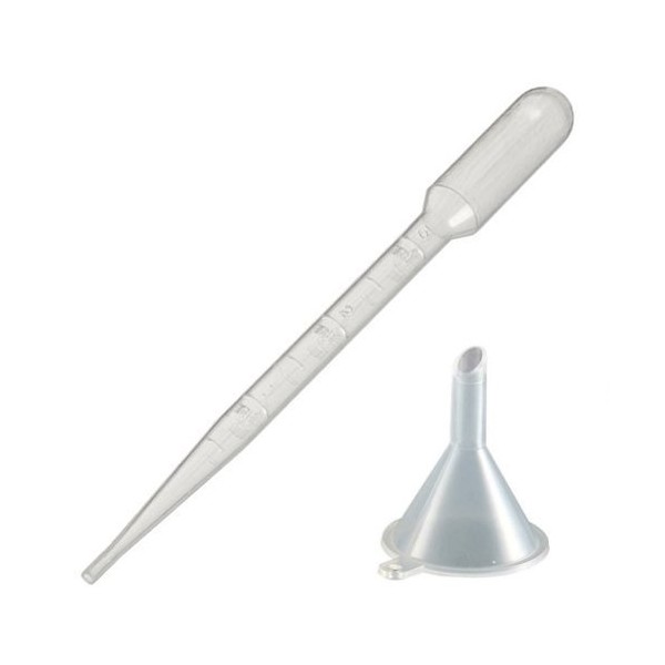 Riverrun 15 Small Perfume Funnels + 15 Transfer Pipettes/Droppers for Decanting Fragrance