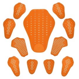 JC Jorden CE Approved Armor Pad Set, Motorcycle Jacket Replacement Pad, Knee Pads, Guards Protective , Shoulder Pads, Back Protector 11 in 1 for Motorcycle Motorbike Jackets, Pants and Racing Suit, M