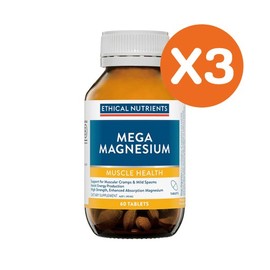 Ethical Nutrient Mega Magnesium 60 Tablets x 3 / 에티컬뉴트리언트 메가 마그네슘 60정 X3개