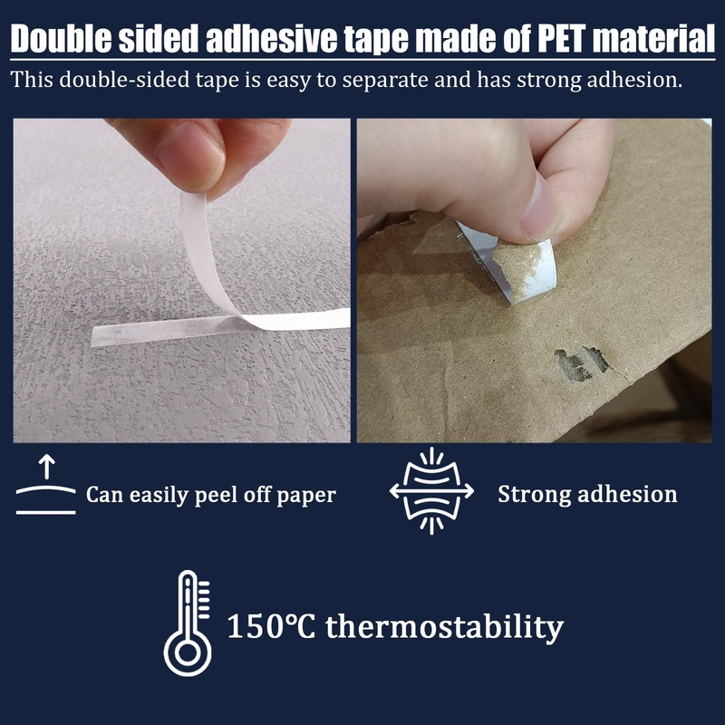 Ykimok Double Sided Craft Tape, 160ft Long & 0.4in Wide,