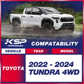KSP 2"Rear Lift Kits for Tundra 4WD 2022-2024, 2pc Leveling Lift Spacers and 2pc Extend Shock Bracket Compatible With Toyo Ta Tundra,2inch Shock Absorber Strut Spacers in Suspension System
