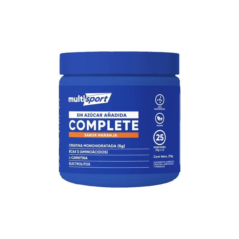 Creatina Multi Sport Complete 25 Serv Bcaa L Carnitina Naranja