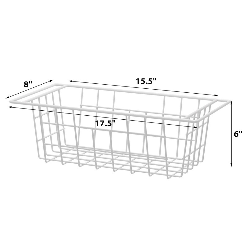 blitzlabs Chest Freezer Organizer Bins, Deep Freezer Basket Storage Rack