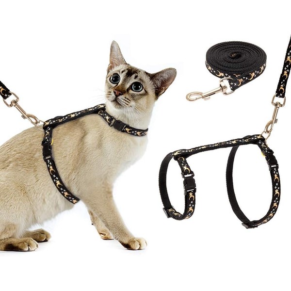 Cat Harness with Lead, Adjustable, Reflective Harness for Cats, Escape