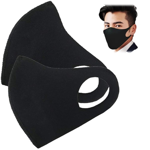 [CLO'Z] [Made in Japan] Crotz Mask, Plain, Washable, Swimsuit Material, Elastic (Black, XL)