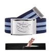 Original 2stoned Tresor Classic Embossed Belt/Money Belt with Chrome Buckle