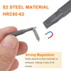 sourcing map 4pcs 2.0-3.0 Triangle Screwdriver Bit Set 5/32" Hex