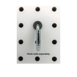 Pegitz Pegboard Peg Locks 50PCS (1/4 inch, Black)