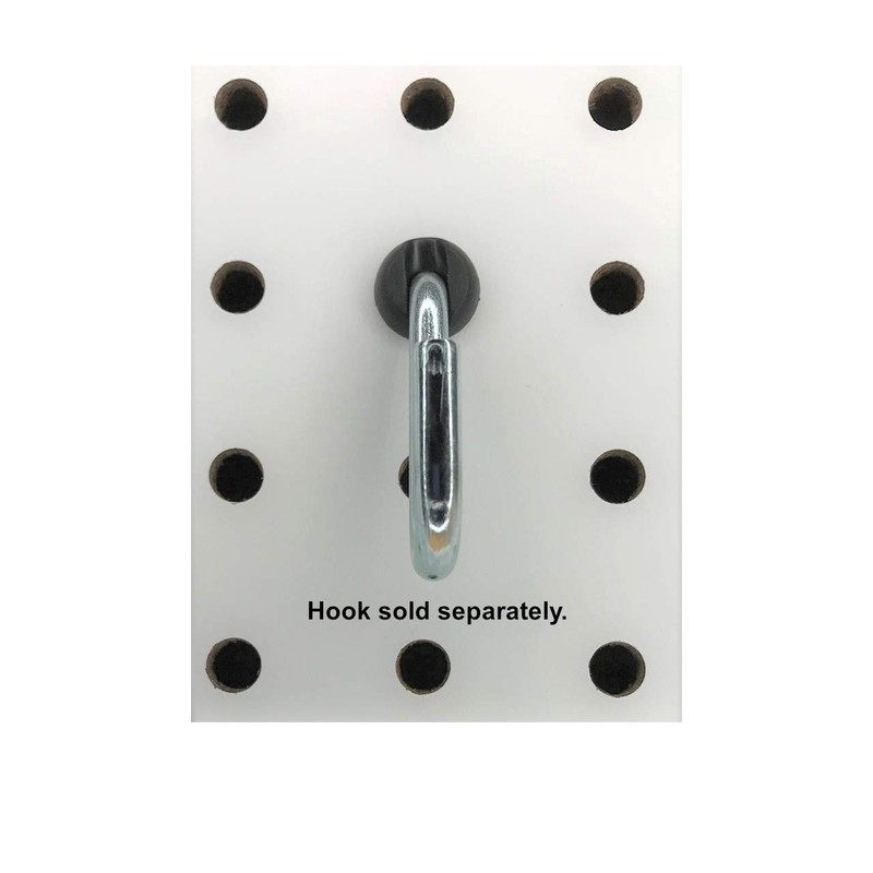 Pegitz Pegboard Peg Locks 50PCS (1/4 inch, Black)