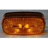 Kaper II L14-0104A-BLK Amber 2 Diode LED Marker Light