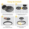 2 Pack 16 Inch LED Flush Mount Ceiling Light: 32W