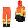 JORESTECH Ultimate All-Weather Safety Orange Raincoat Kit: ANSI Compliant Safety