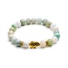 Elephant Bracelet with Genuine 8 mm Natural Stone Beads and