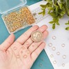 AHANDMAKER 320 Pcs Open Jump Rings, 4 Sizes Real 24K