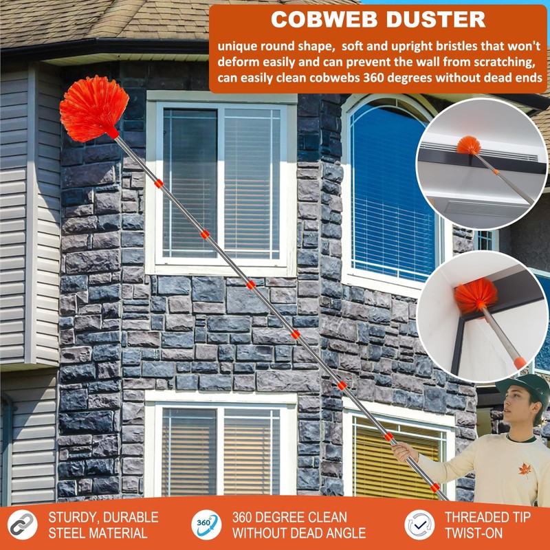 20+ Feet High Reach Duster Kit with 3-14 ft Extension