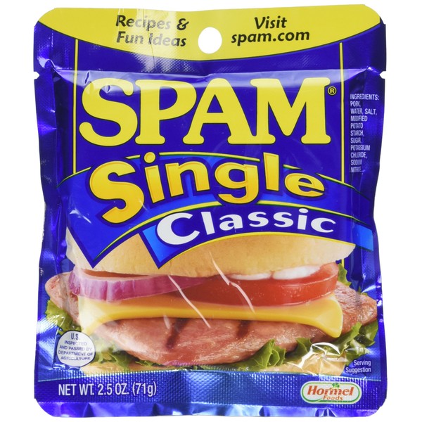 SPAM Single, 3-Ounce Pouches (Pack of 6)