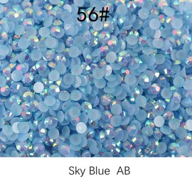 5000pcs 2mm 10gram Jelly Rhinestone AB Color Non Hotfix Glitter Resin Rhinestone Bling Diamonds for Mugs, Bottles, Tumblers, Craft Decoreation…