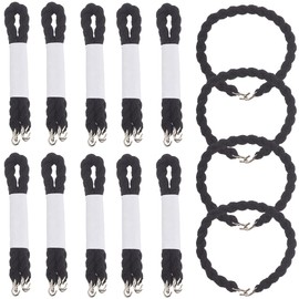 SOFPLATE 1 Box 16PCS Black Boot Bands Military Pant Straps Elastic Boot Blousers Legging Straps with Metal Hooks for Army Navy Air Force Hiking Climbing Cycling Outdoor Sports Accessories Men Women