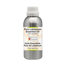 Greenwood Essential Pure Labdanum Essential Oil (Cistus ladaniferus) Steam Distilled 300ml (10 oz)