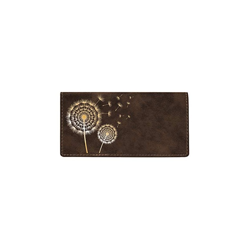 Make A Wish Laser Engraved Leatherette Checkbook Cover