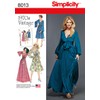 Simplicity Sewing Pattern 8013R5 Misses' Vintage 1970's Dresses', Paper, White,