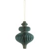 Paper Honeycomb Ornament, Bottle Green, 10 x 15 cm