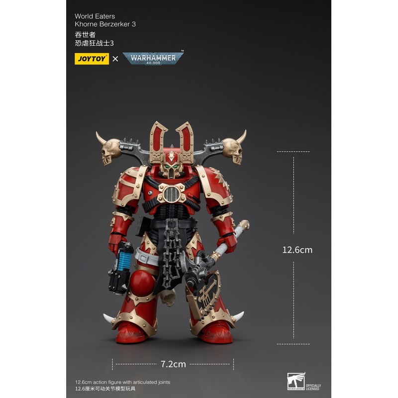 JoyToy Warhammer 40k: World Eaters Khorne Berzerker 3 1:18 Scale