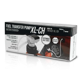 TERA PUMP - TRFA01-XL-CH 4x AA Battery Fuel Transfer Pump for Ethanol Methanol DEF Brake Cleaner 2.3 GPM Transfer Pump | Fits most North American Gas Cans