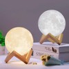 DESABF Full Moon Lamp 3D LED Night Modern Floor Lamp