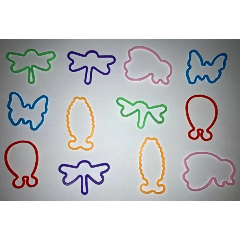 Silly Bandz 12 Insect Shapes Elastic Bracelets (12 pack) BRAND