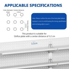 Pack of 50 Perforated Wall Hooks, Perforated Wall Accessories Hooks, Pegboard Hooks for Perforated Wall Hooks, Tool Wall Hooks, Pegboard Hooks, Perforated Plate Hooks for Supermarket Shelves, DIY