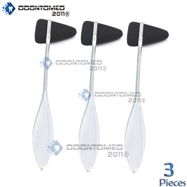 ODM 3 Pcs Taylor Percussion Tendon Neuro Reflex Hammer (Black)