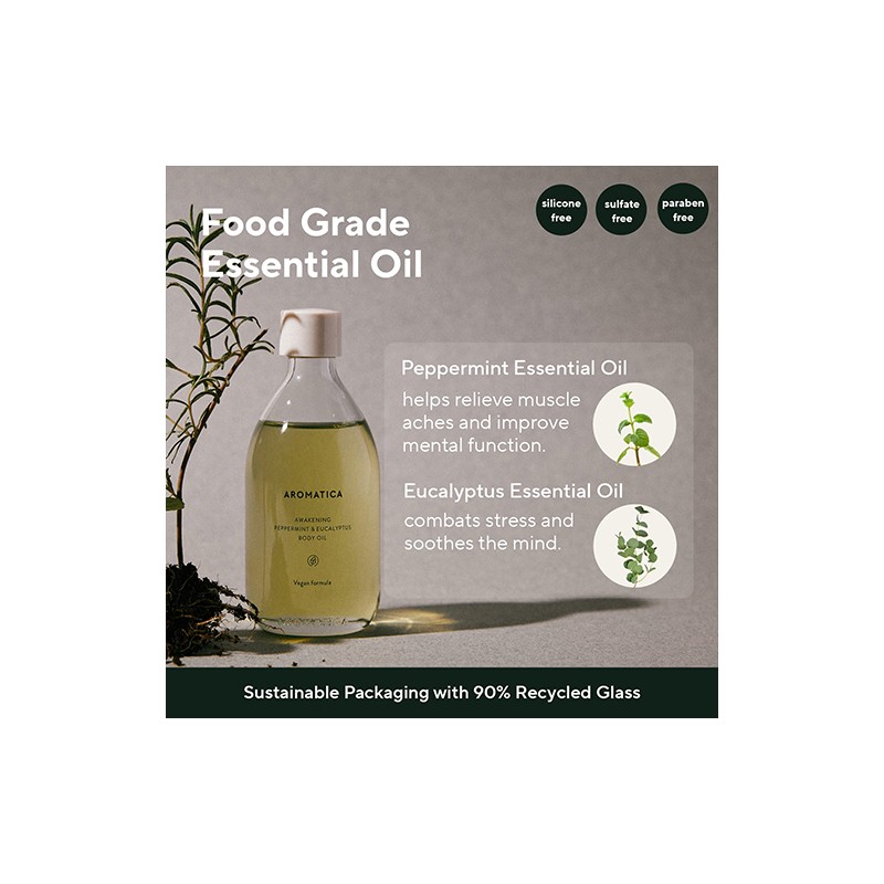 AROMATICA [AROMATICA]Awakening Body Oil 100ml #Peppermint & Eucalyptus