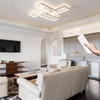 Shine LUEST Modern LED Ceiling Light Fixture White Flush Mount