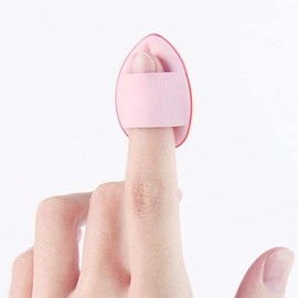 JQ Finger puff mini makeup air cushion powder pact finger foundation / 핑거 퍼프 미니 메이크업 화장 에어 쿠션 파우더 팩트 손가락 파데