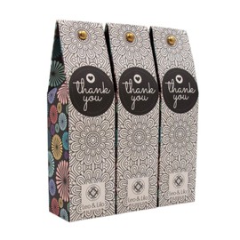 Leo & Lilo, Kleine Gruß Hand & Body Lotion with Organic Aloe Vera 3 x 50 ml in Beautiful 'Thank You' Gift Packaging