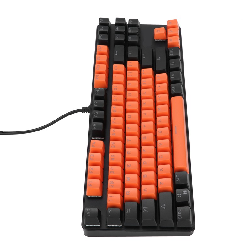 Mechanical Keyboard Blue Switch TwoTone Keycap Sweat Proof Portable 87