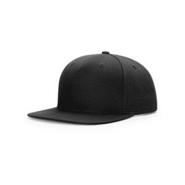 Richardson Pinch Front Twill Back Trucker Cap One Size Black