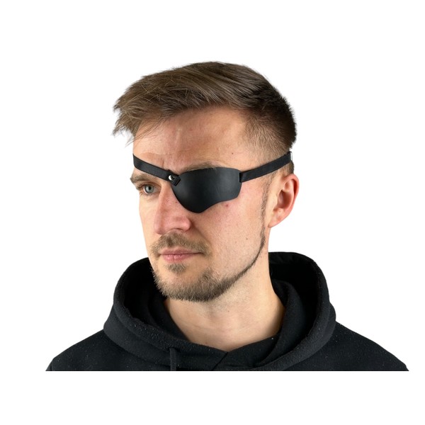  Black Leather Eye Patch, Eye Patch, Man Eye Patch,