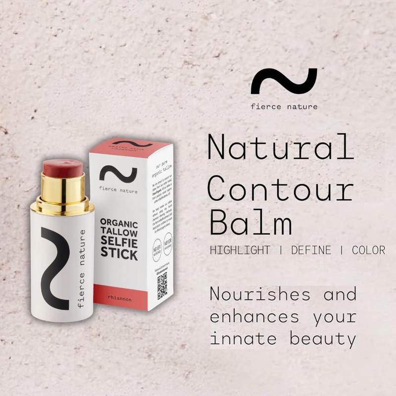 Selfie Stick Tallow Balm for Contour, Blush and Lips, Face
