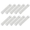 PATIKIL Compression Spring, 0.6mm Wire Dia x 6mm OD x 30mm L, 10 Pcs 304 Stainless Steel Mechanical Extension Small Springs Pen Springs Assortment Kit for Shop and Home Repairs