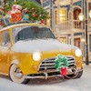 Christmas Car Decoration Wreath with Lights Christmas Car Wreath Accessories