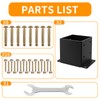 6x6 Post Base 2PCS, Inner Size 5.6x5.6 Inch Fence Post